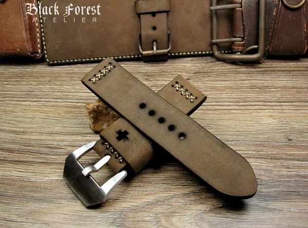 BF08 Swiss Ammo Style Handmade Vintage Strap 22mm/24mm/26mm/28mm – image 10